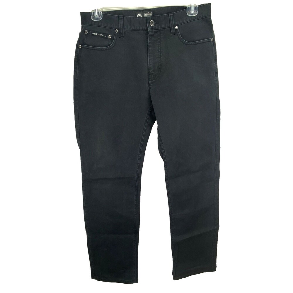 Nike SB Jeans Men’s Size 32x32 M Denim 5 Pocket Black Skater Stretch FLAW